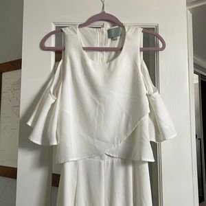 Skies are Blue white jumpsuit, size M